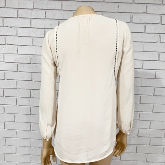 J Crew Women’s Cream Trim Top - Picture 7 of 12